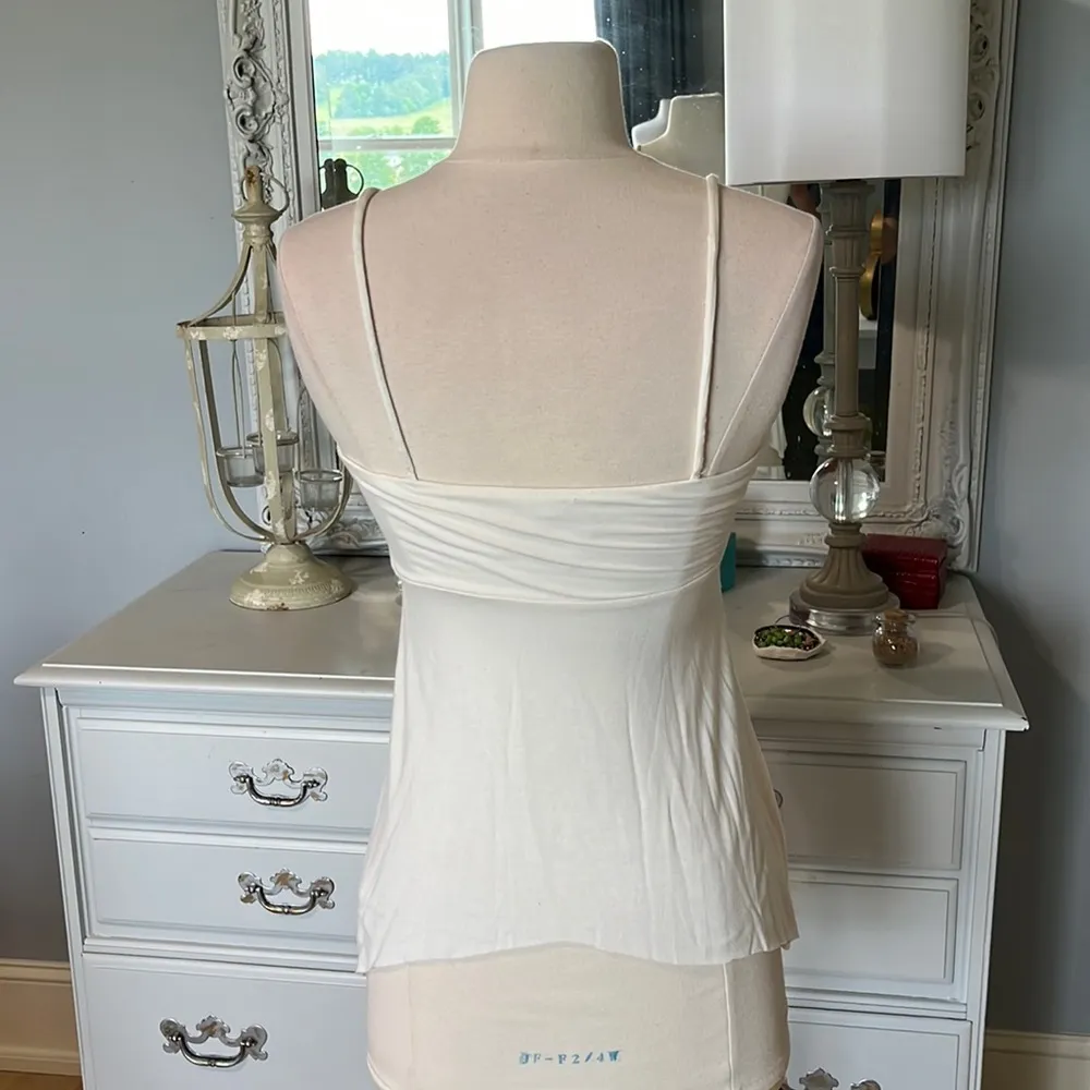 Bailey 44 Top Off White Tank Spaghetti Straps Womens XS Fit & Flare - Image 6