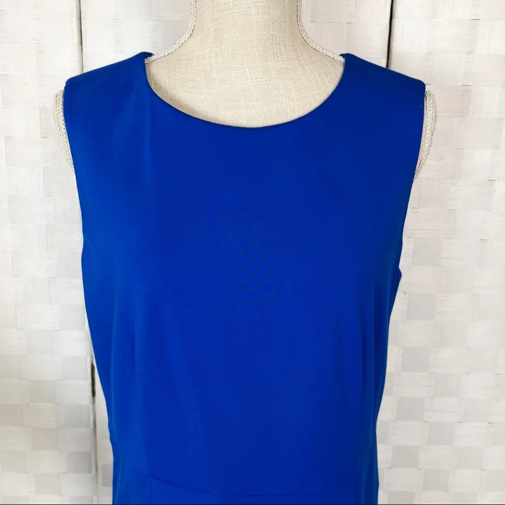 DVF Carrie Cobalt Blue Sleeveless dress - Image 4