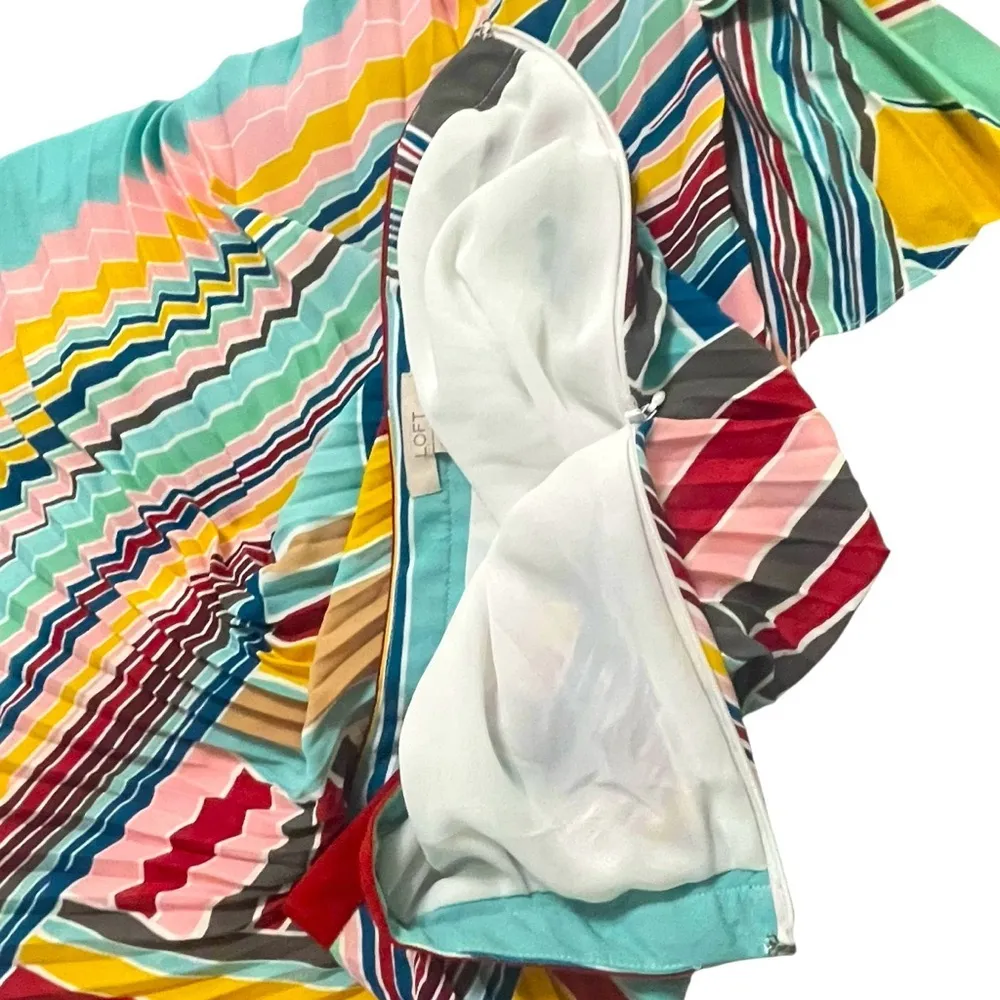 Ann Taylor LOFT Cabana Pleated Maxi Skirt | Beautiful Fun Flirty size 6 - Image 13