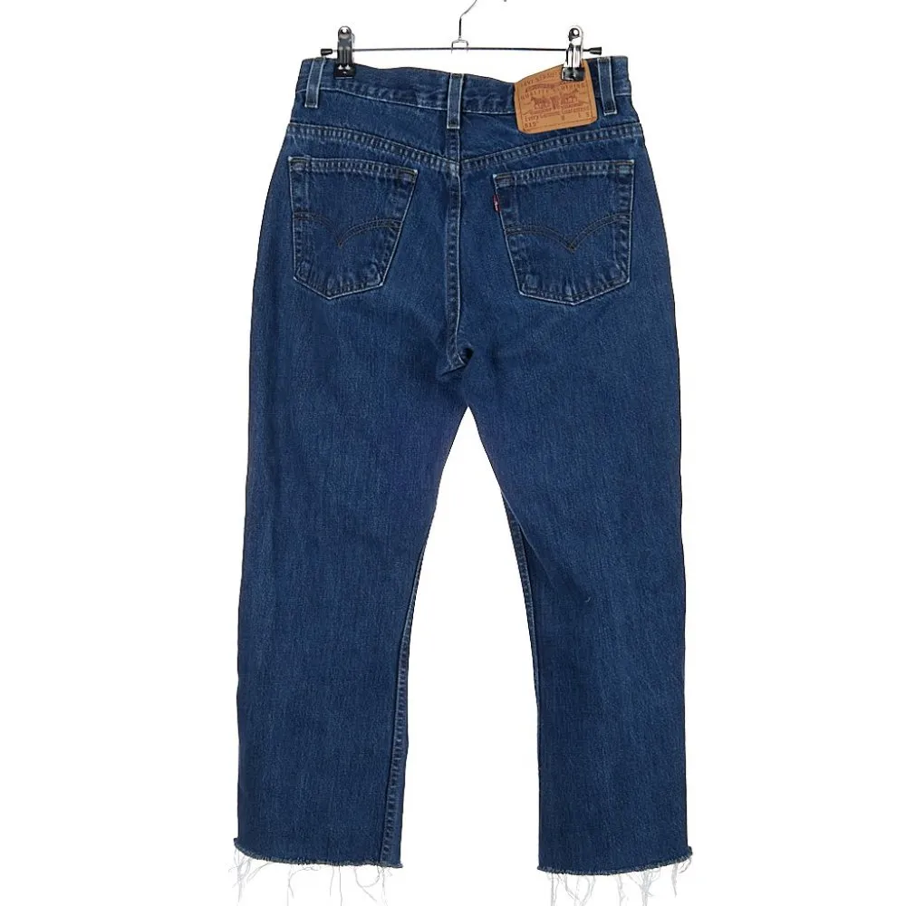 Vintage 2000s y2k Levi 515 Low Rose Cut off Crop Jeans Women's Size 6 - Image 6