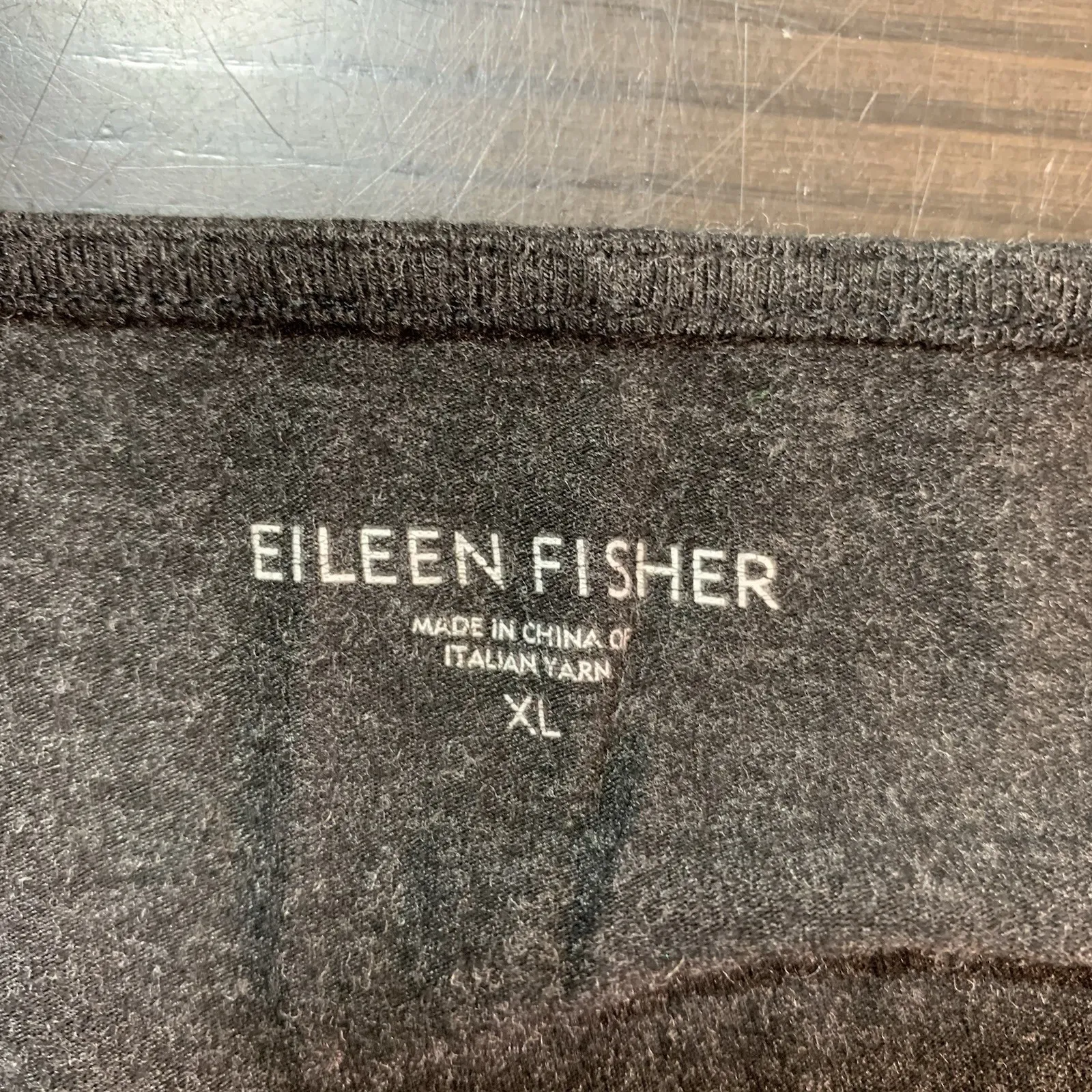 Eileen‎ Fisher Beaded Draped Shirt Womens XL Black Slouchy Dolman Sophisticated - Image 5