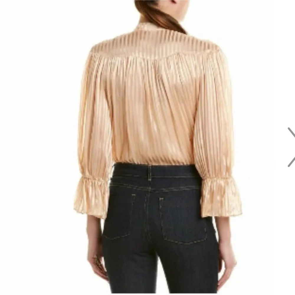 Alice + Olivia | Tops Danika Striped Tieneck - Image 2