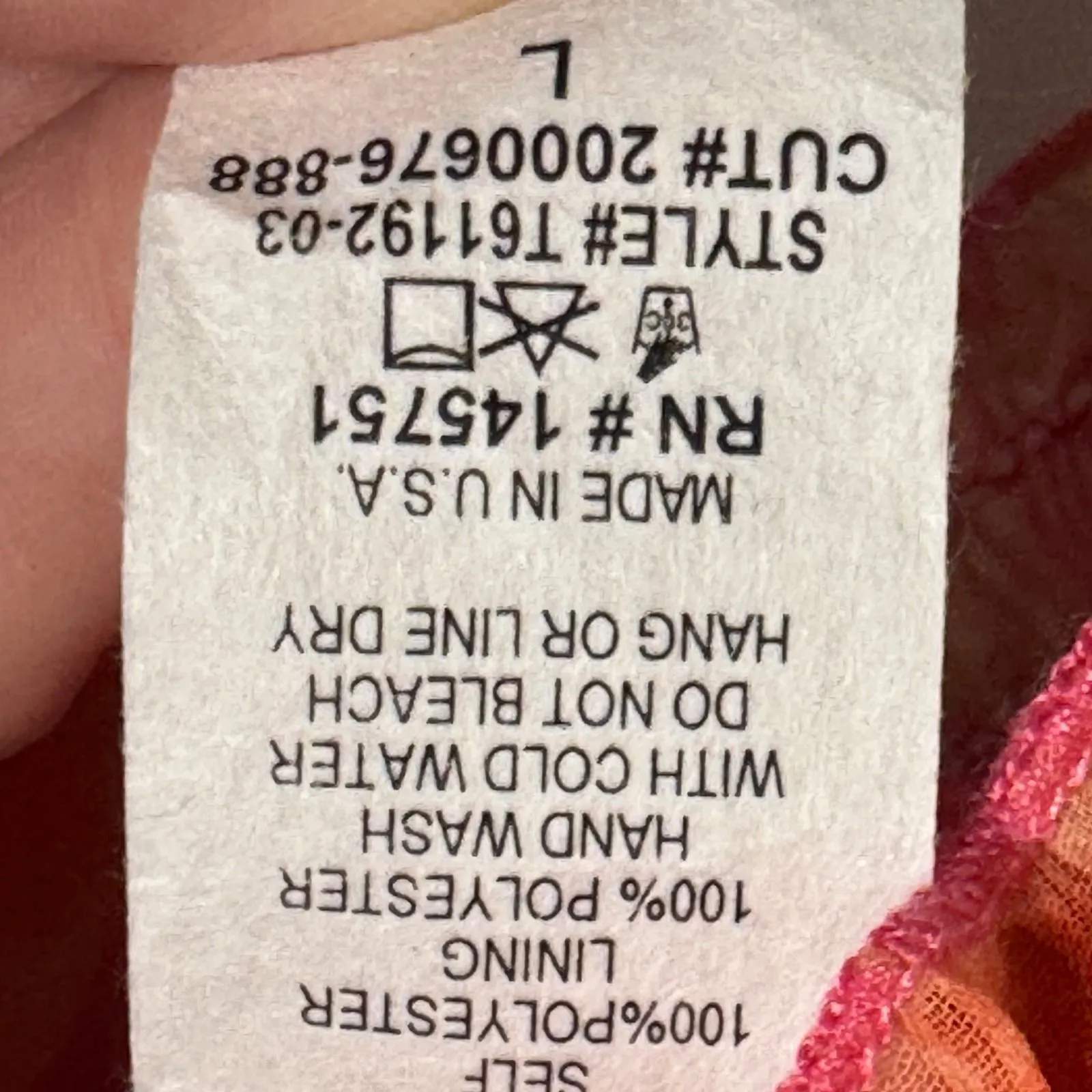 Peach Love California Floral Crop Top NWOT Coquette L Smocked Pink Boho Romantic - Image 8