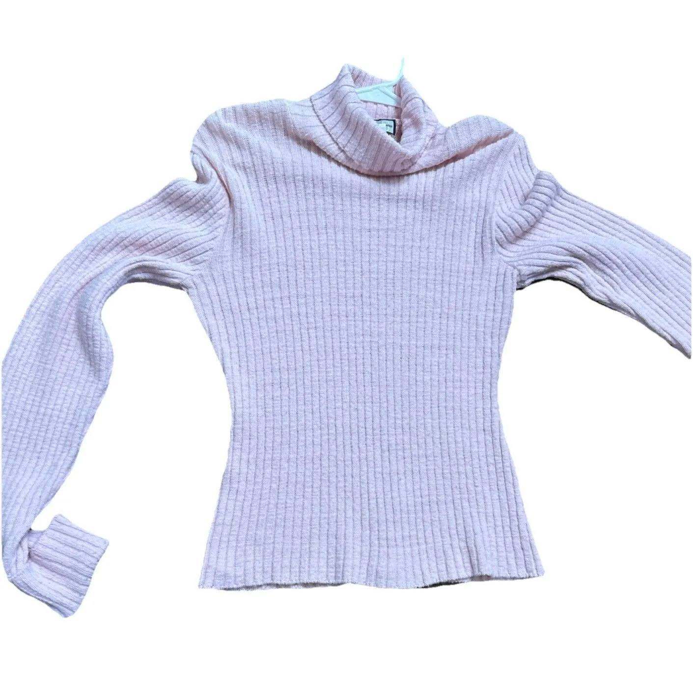 Y2K GASCO (Great American Sweater Co)SzM Barbie Pink Soft Turtleneck Sweater USA Size M - Image 5