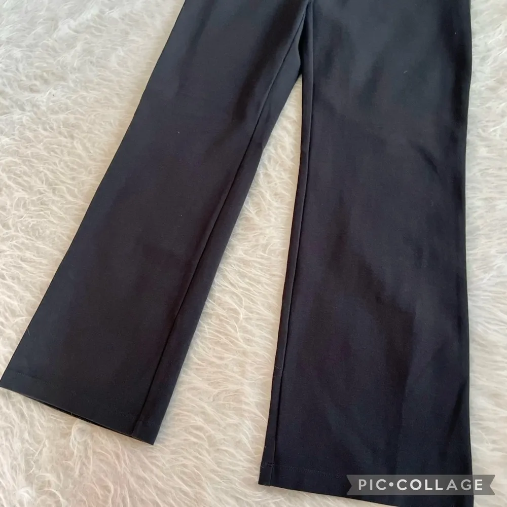 Eileen Fisher Dark Gray Ponte Knit Straight Leg Pants S - Image 12