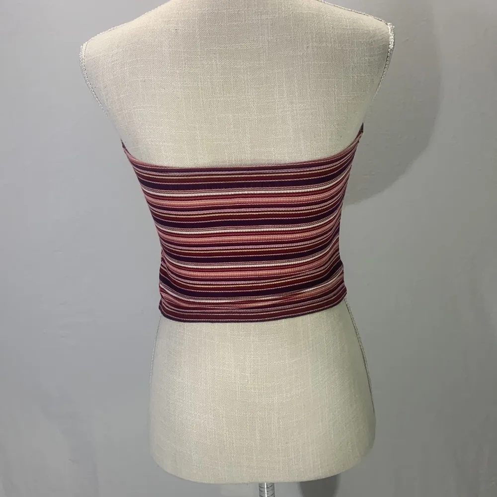 American Eagle Outfitters Soft & Sexy Striped Red Tube Top Strapless Siz… - Image 6