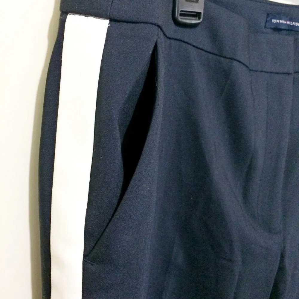 Tommy Hilfiger women's PRINCETON slim stretchy side stripe casual / dress pants - Image 7