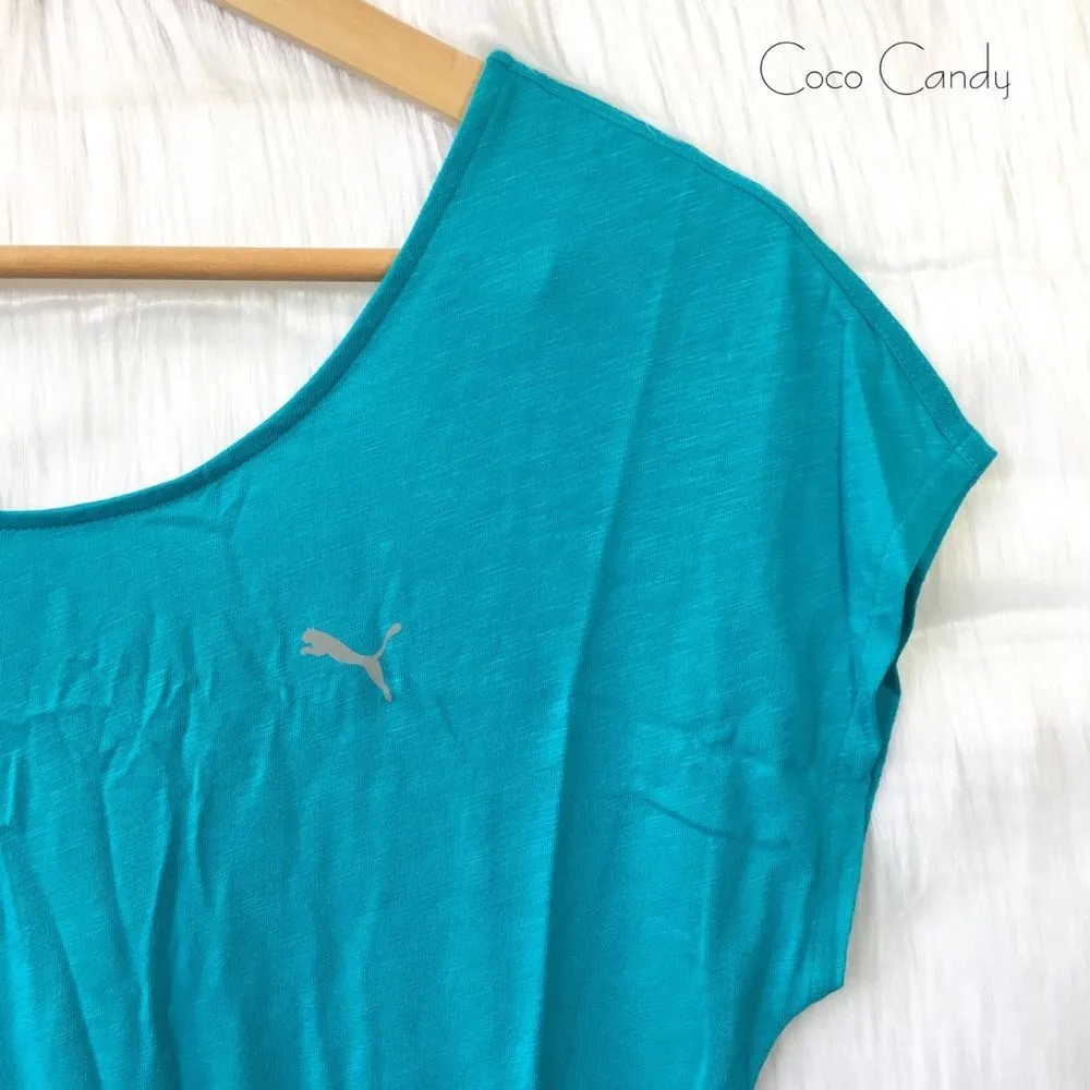 🆕Puma Blue Short Sleeve Active Crop Top - Image 4