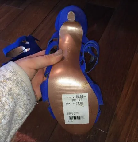 BCBGMAXAZRIA Cobalt Blue Strappy Heels - Image 7