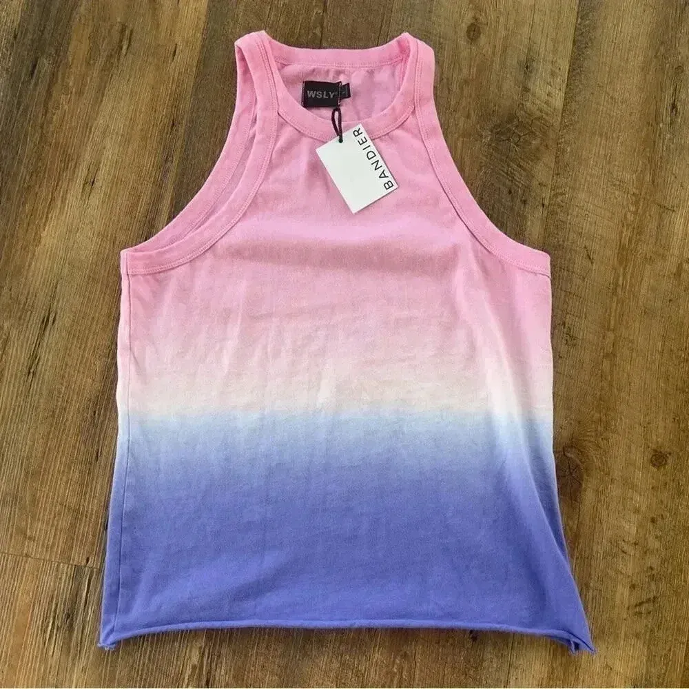 WSLY x Bandier The Rivington Weekend Ombré Tie Dye Tank NWT L - Image 2