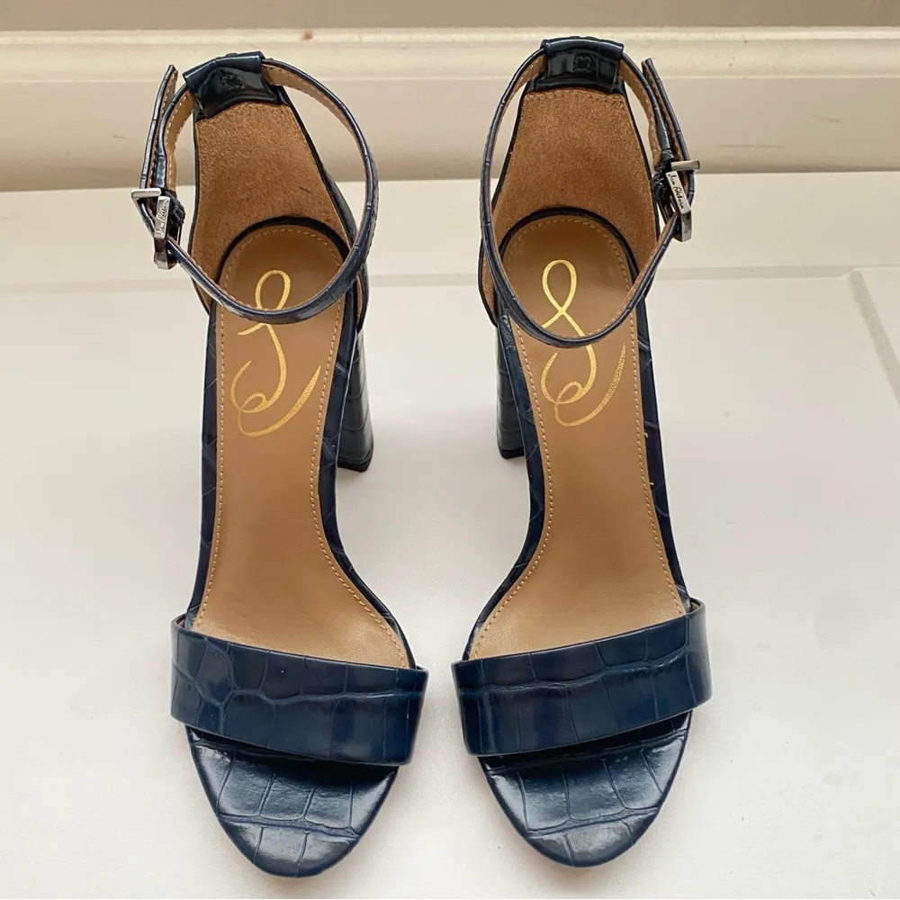 Sam Edelman Yaro Ankle Strap Sandal in Pacific Navy Sz 4 M - Image 5