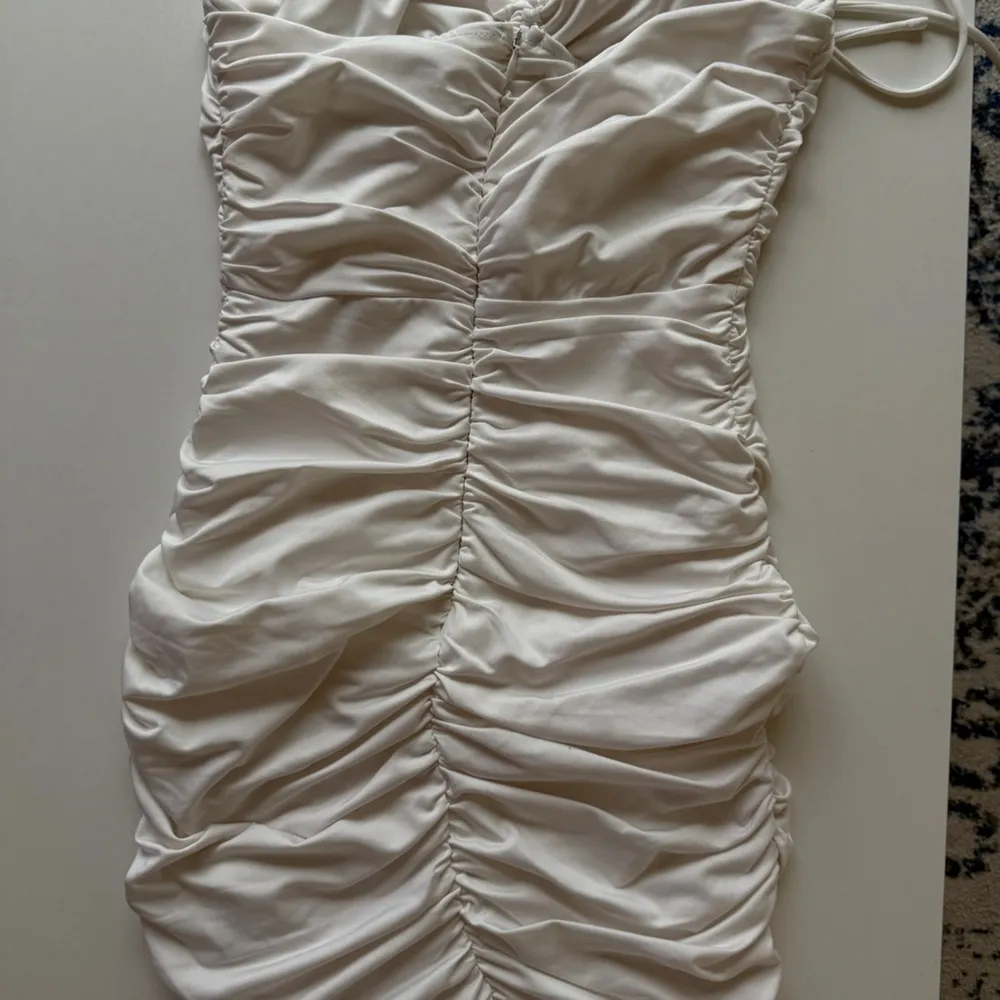 Princess Polly White Halter Bodycon Dress - Image 4