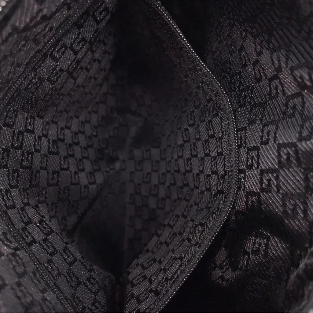 Gucci Black saffiano Leather shoulder Bag - Image 9