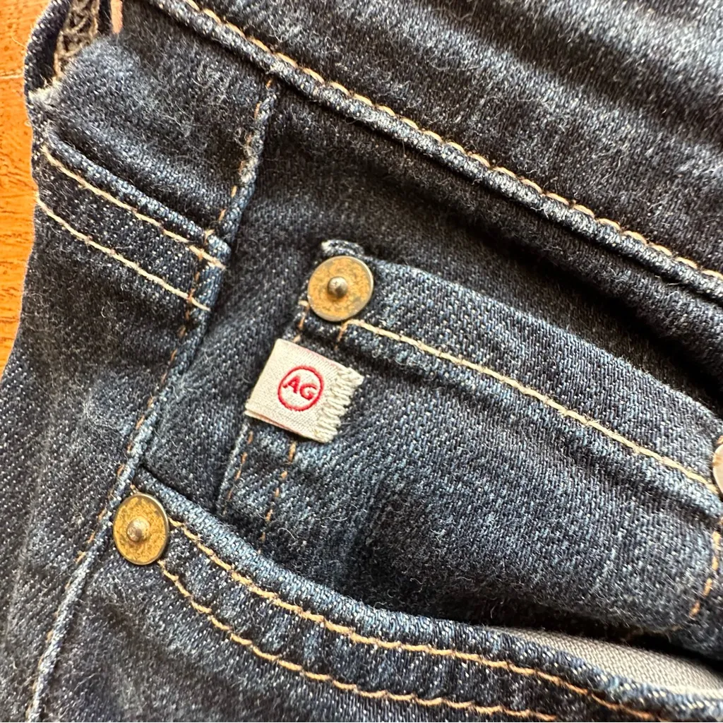 AG-ED Denim Adriano Goldschmied The Stilt Cigarette Roll Up Sz 27 - Image 5