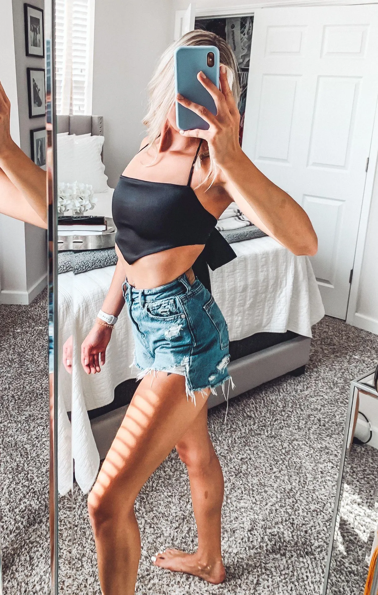 Windsor Black Silk Tie Top - Image 3