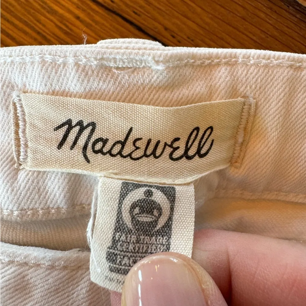 Madewell The Perfect Vintage Wide Leg Crop Jean White Jeans Size 20W - Image 7