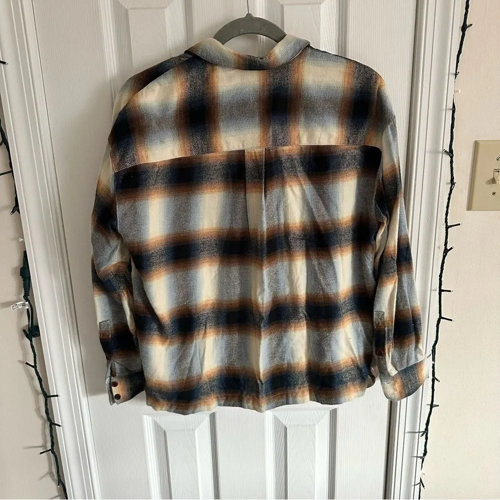 Madewell Flannel Westlake Shirt Allen Plaid Women’s Size Small - Image 9