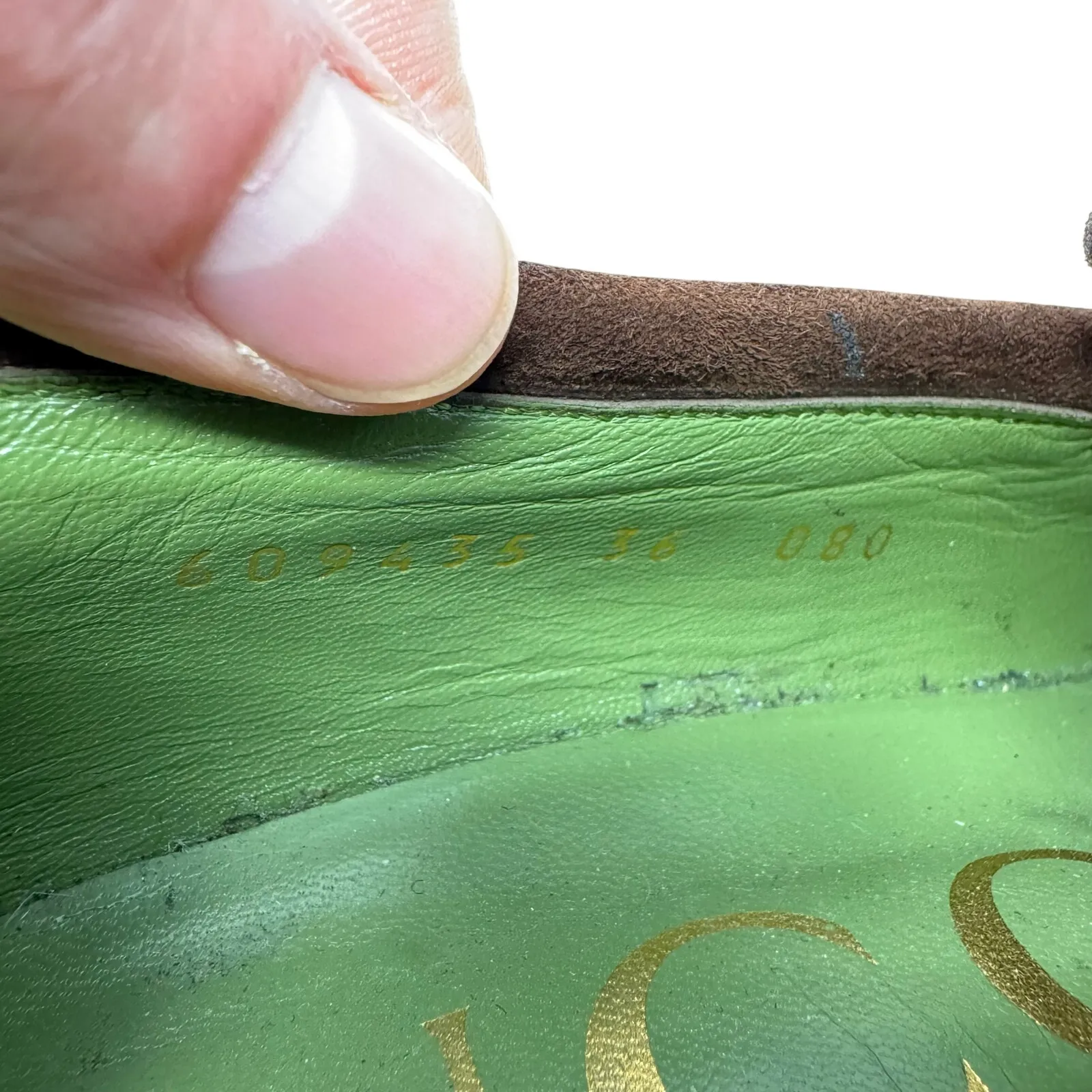 Gucci Houdan Platform Loafer Heels Brown GG Canvas Suede Horsebit EU 36 - Image 7