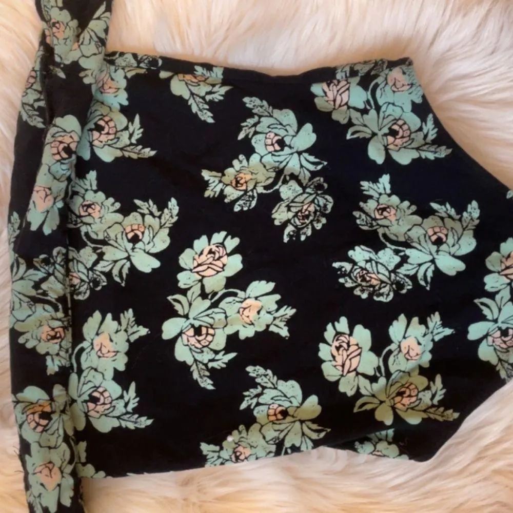 BLACK FLORAL OFF-THE-SHOULDER BODYSUIT - Image 6