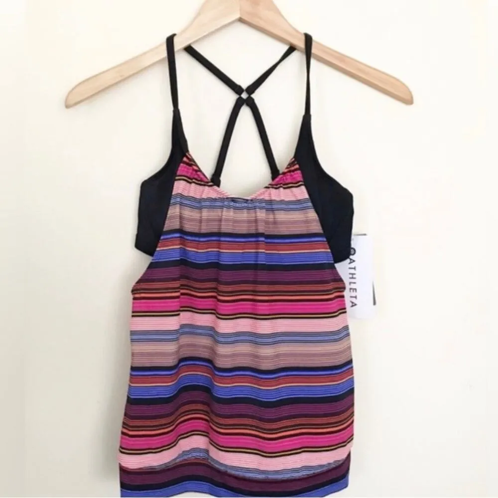 Athleta Capri Swimsuit Bathing Suit Tankini Tank Bra Top 32 BC B C underwire new - Image 5