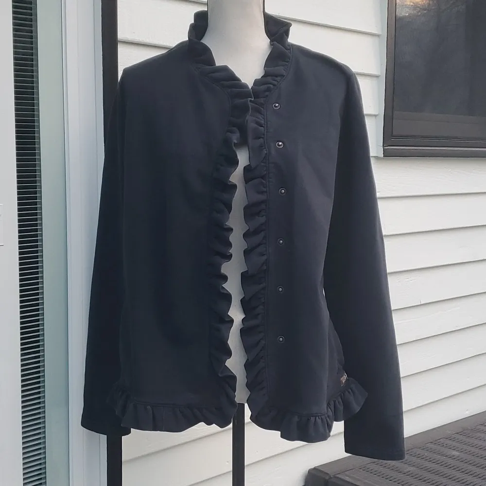 Matilda Jane Snap Button Ruffle Hem All is Calm Jacket - Image 2