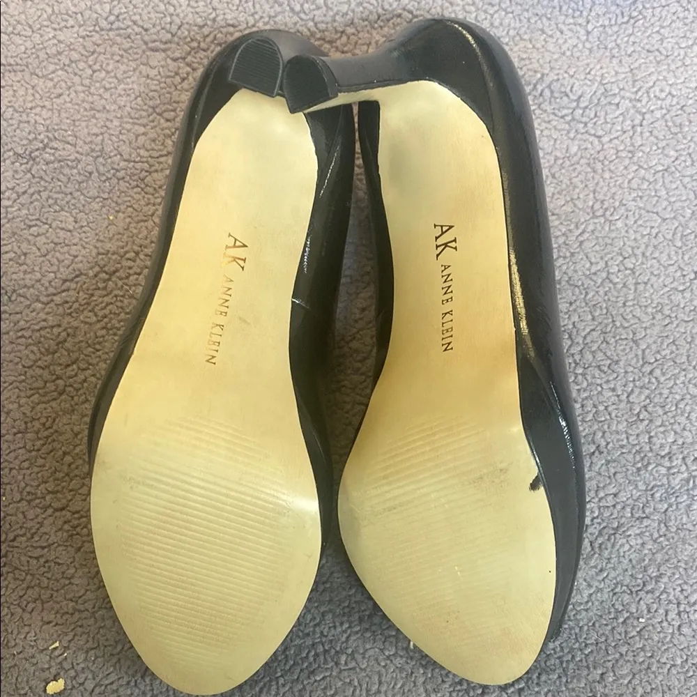 Anne Klein Black Peep Toe Heels - Image 6