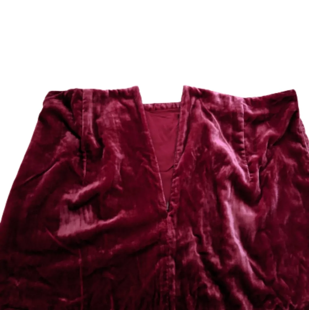 Anthropologie New With Tags Plus Size Burgundy Velvet Skirt Womens Size 16 - Image 6