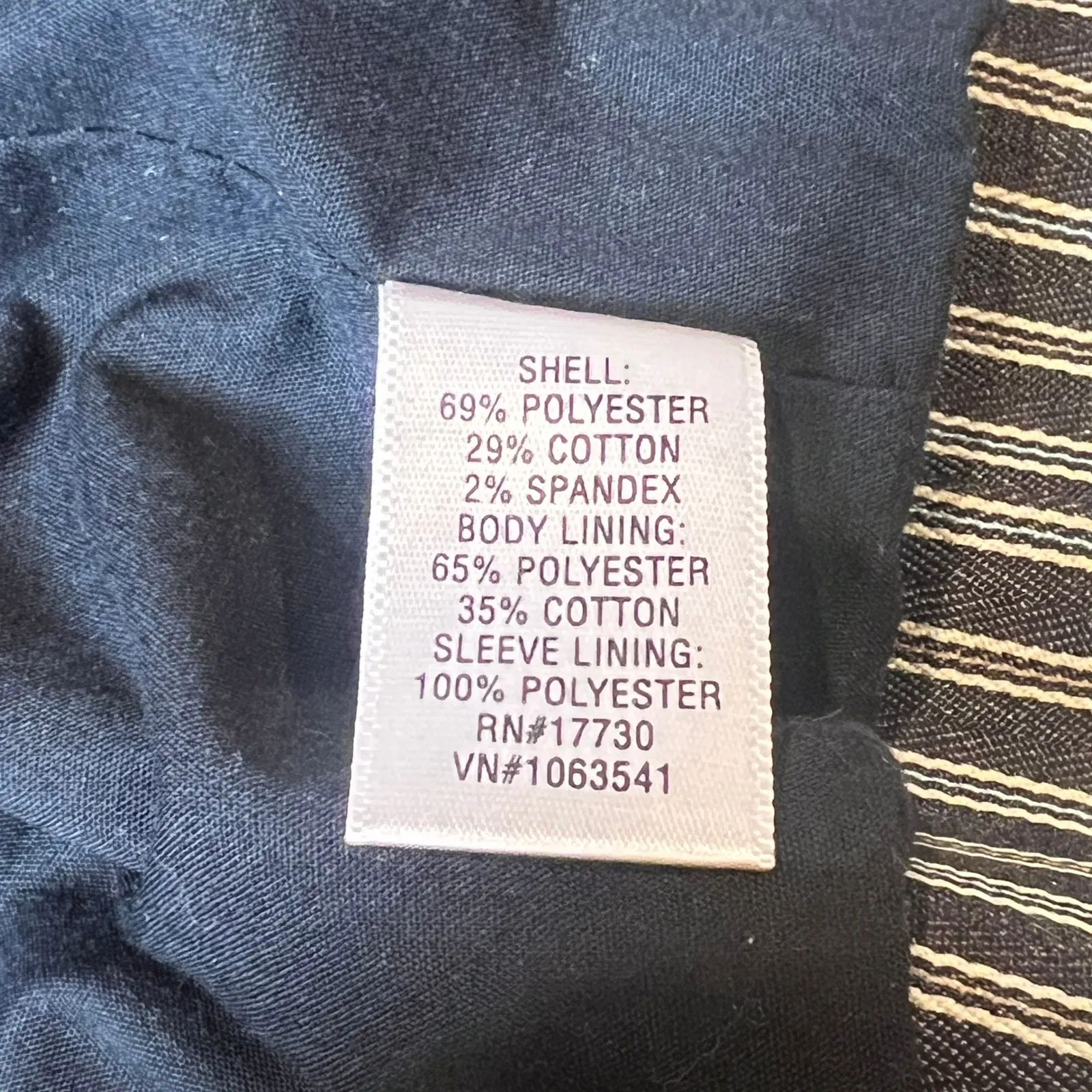 Isaac Mizrahi Striped Cropped Blazer Jacket Size L - Image 7