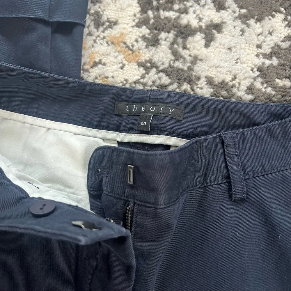 Theory Navy Blue Trouser - Image 6