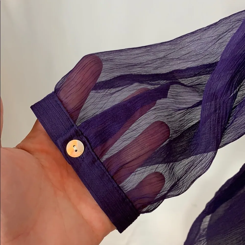 Kenar EUC semi sheer pullover blouse - Image 3