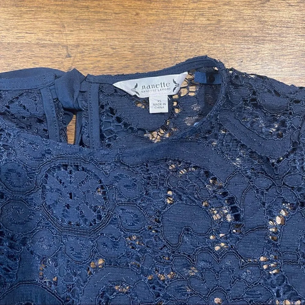 Nanette Lepore lace blouse   - Image 5