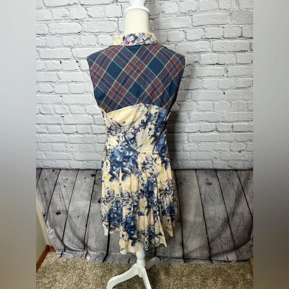 Aratta silent Gourney fitted tunic dress medium Blue - Image 5