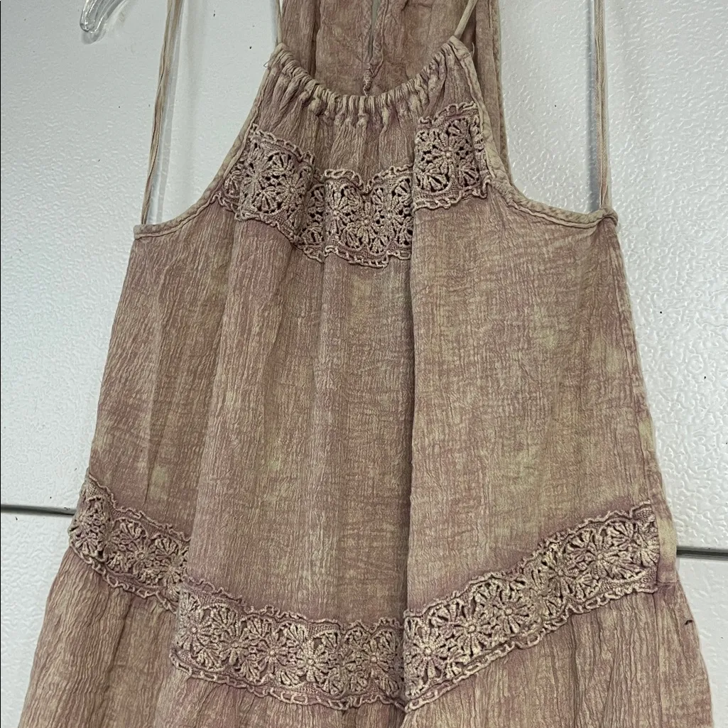 ALTARD STATE WOMENS ACID WASH PINK MINI DRESS SMALL - Image 3