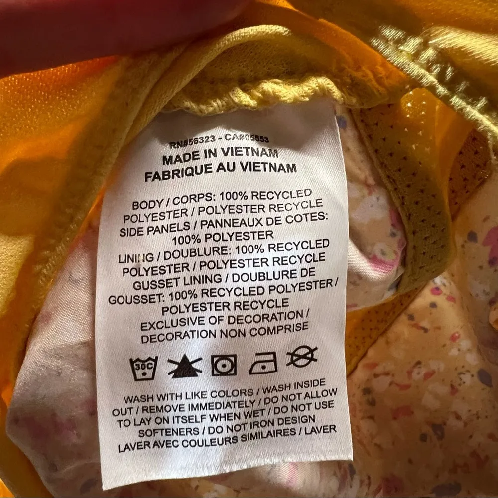 Women's Nike Tempo Icon Clash Running Shorts in Pink Yellow Splattered Medium - Image 6