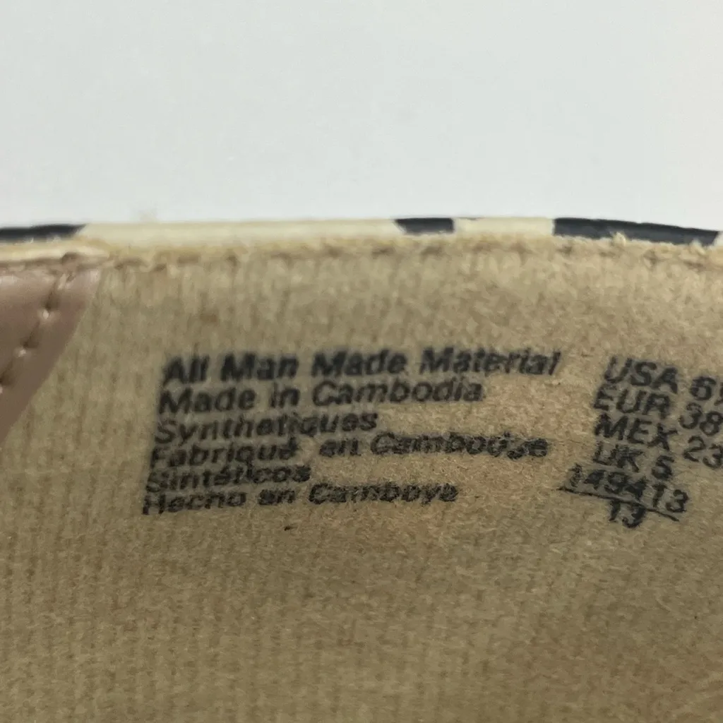 VINTAGE 2013 NEW DEXFLEX LEATHER SYNTHETIQUES COMFORT CREAM/BLACK 6.5 PUMP - Image 8