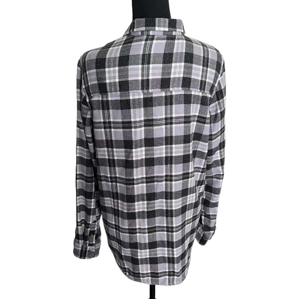 American Eagle Ahh-Mazingly Soft Classic Fit Plaid Button Down Shirt Large - Image 3