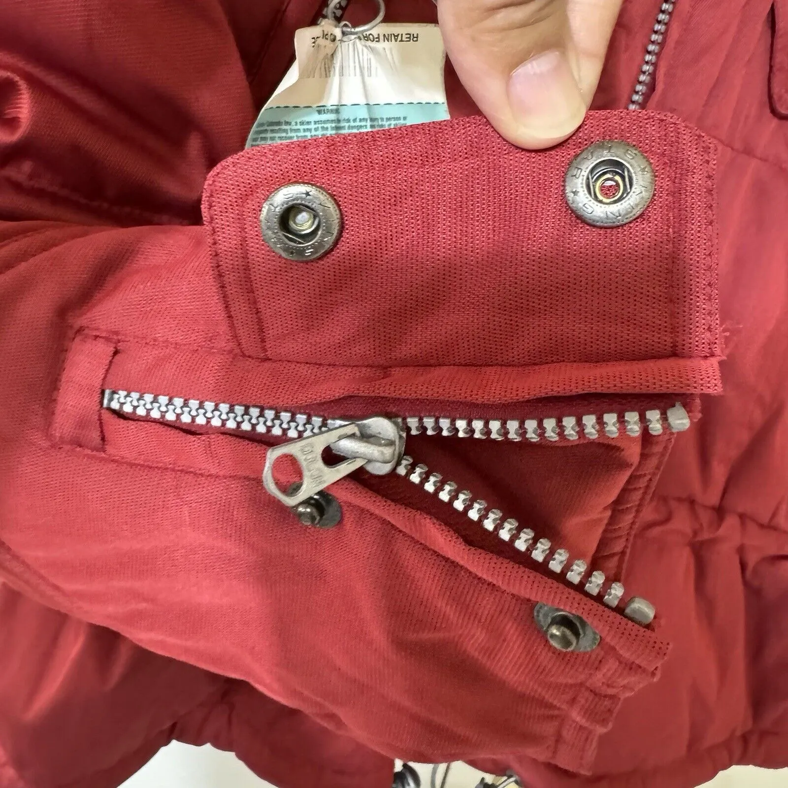 NWT Y2K‎ Inside Edge M Performance Pocket Quilted Outerwear Ski Winter coat Red Size M - Image 10