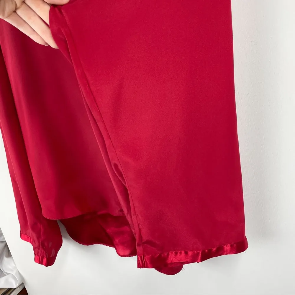 Victoria’s Secret Red Button Up Pajama Top - Image 5