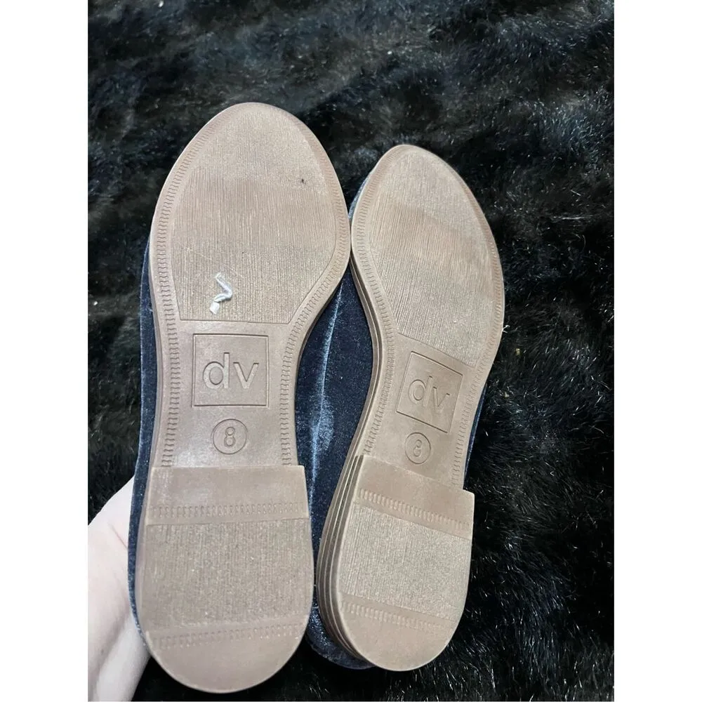 DV Dolce Vita Carla Velvet slip on loafers 8 shoes - Image 3