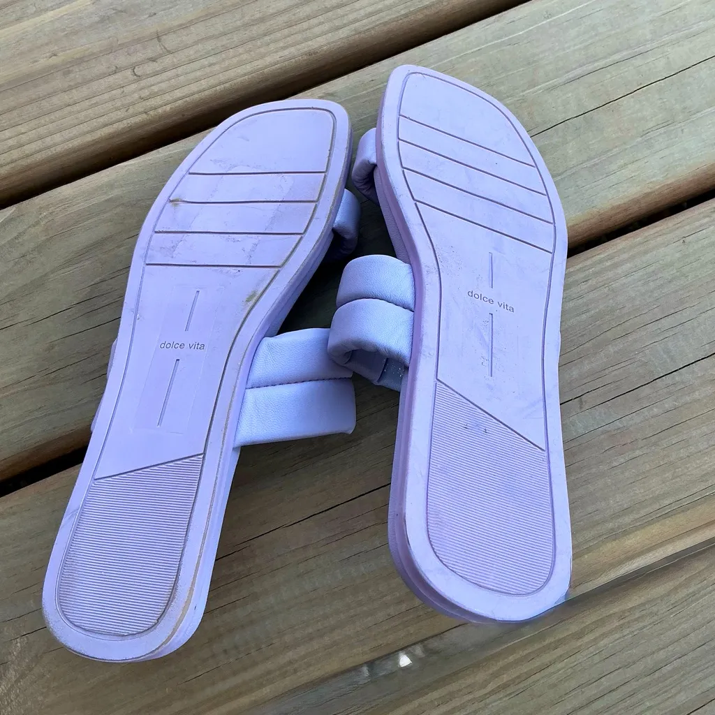 Dolce Vita Women's Lavender Slide Sandals Purple Size 8.5 - Image 5