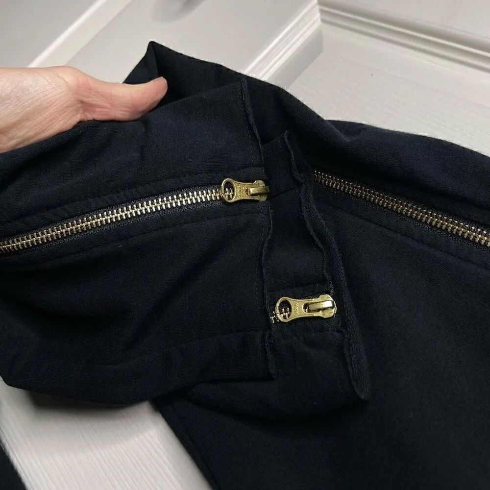 Sundays NYC Zulu Slim Fit Zipper Sweat Pants (Black) - 2 - Image 10