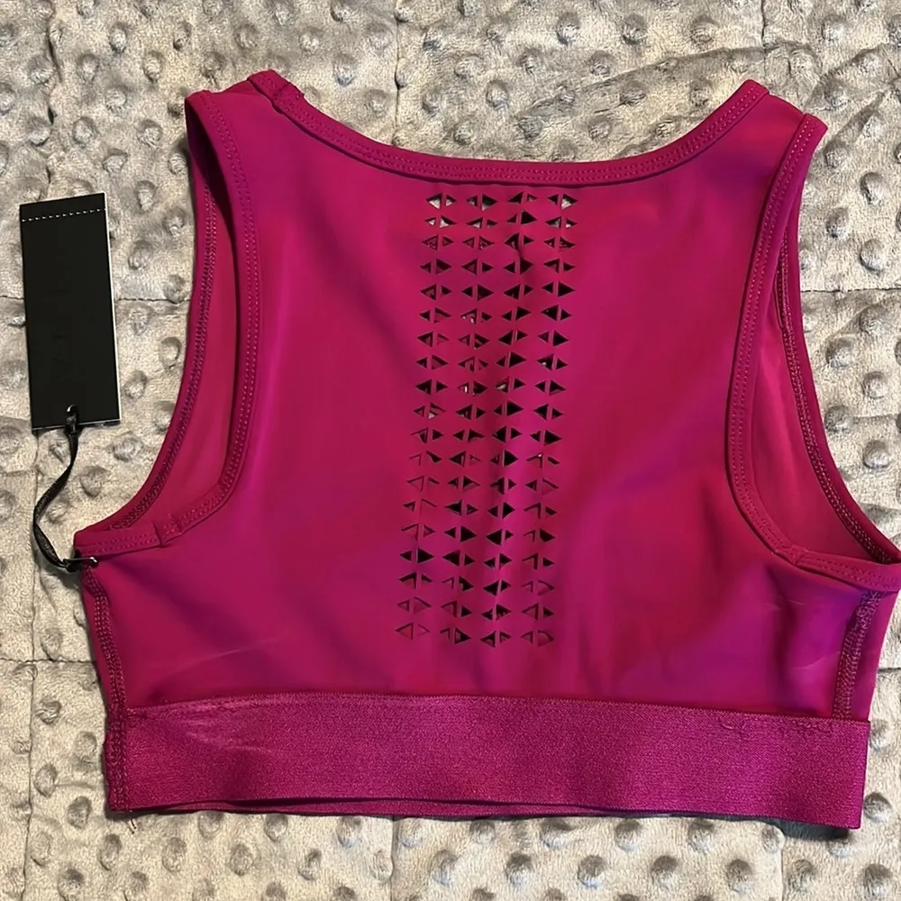 VINA XS magenta haze sports bra FLAW new with tags elastic band see description Purple - Image 5