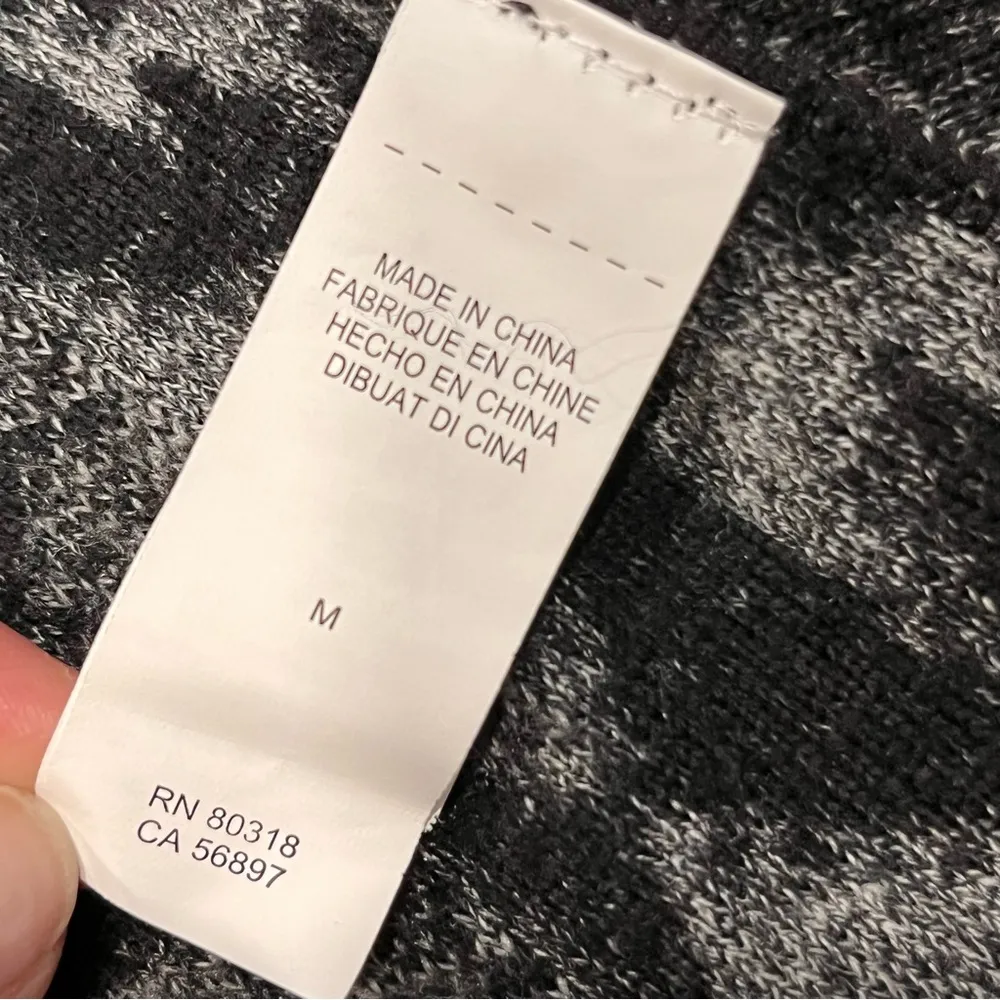 Lucky Brand Aztec Serape Fringe Open Front Cardigan Sweater size Medium - Image 10