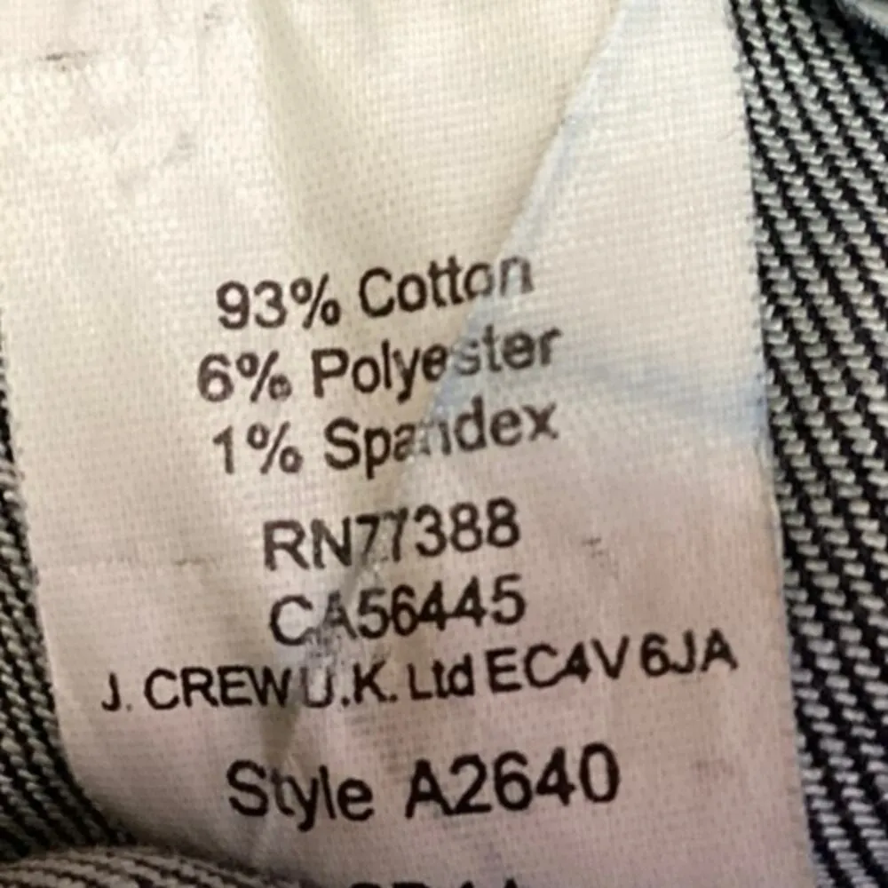 J. Crew Blue Dark Wash Mid Rise Stretch Matchstick Straight Leg Jeans Size 27 - Image 5