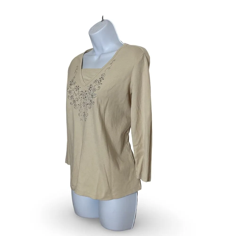 Classic Elements  3/4 Sleeve Top - Image 2