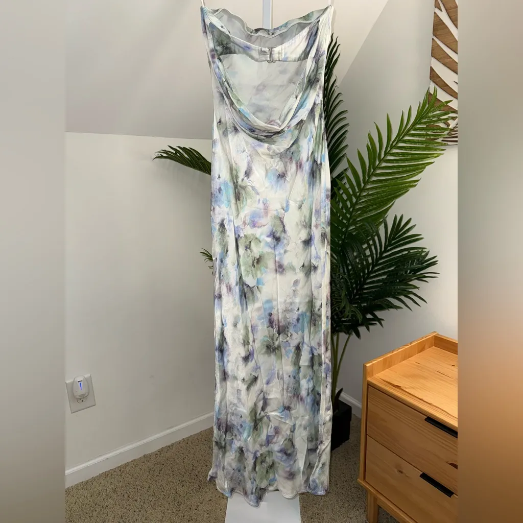 Bec + Bridge Moondance White Satin Strapless‎ Dress Size 4 - Image 9