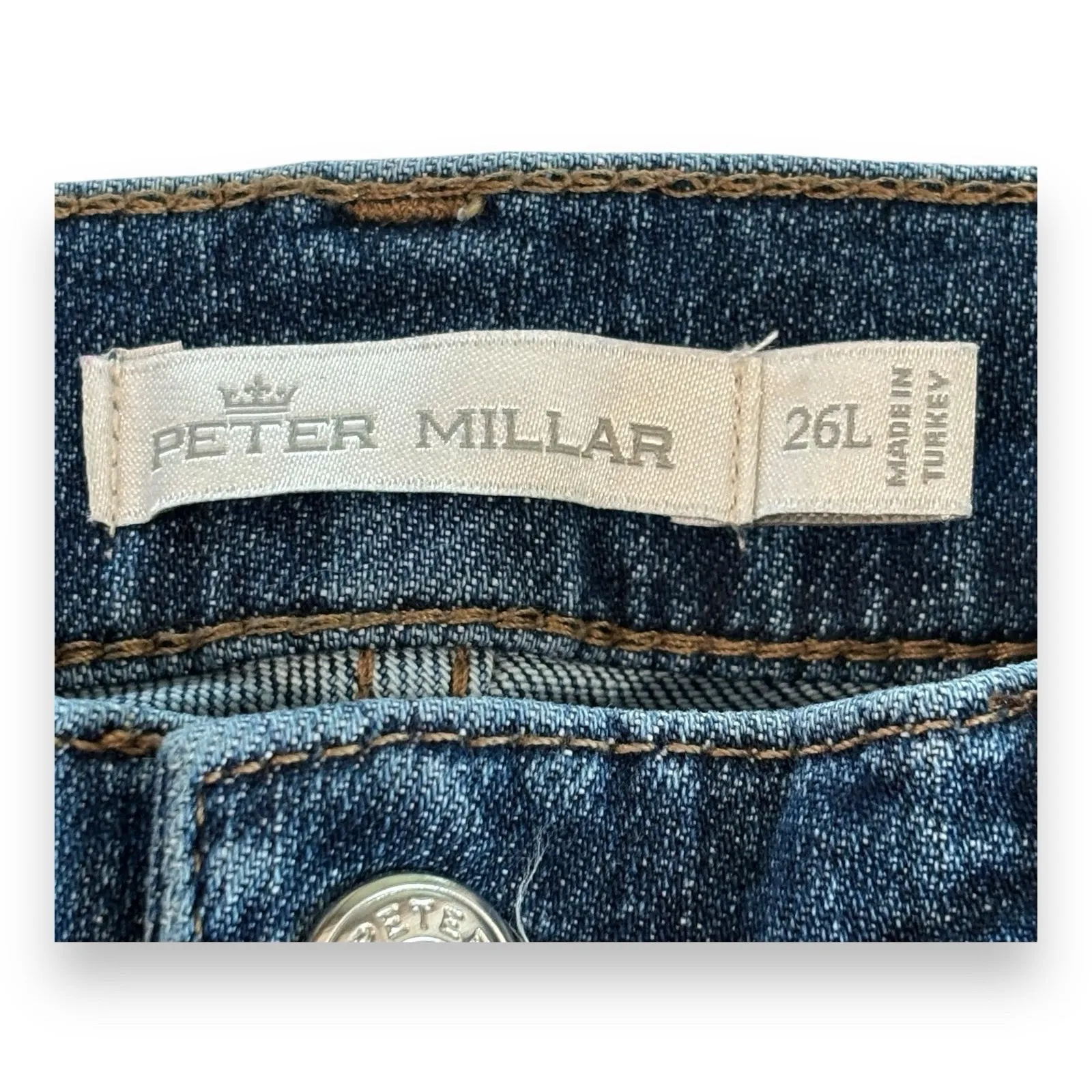Peter Millar Williamson Straight Leg Crop Jeans Women's Size 26 Long Stretch - Image 3