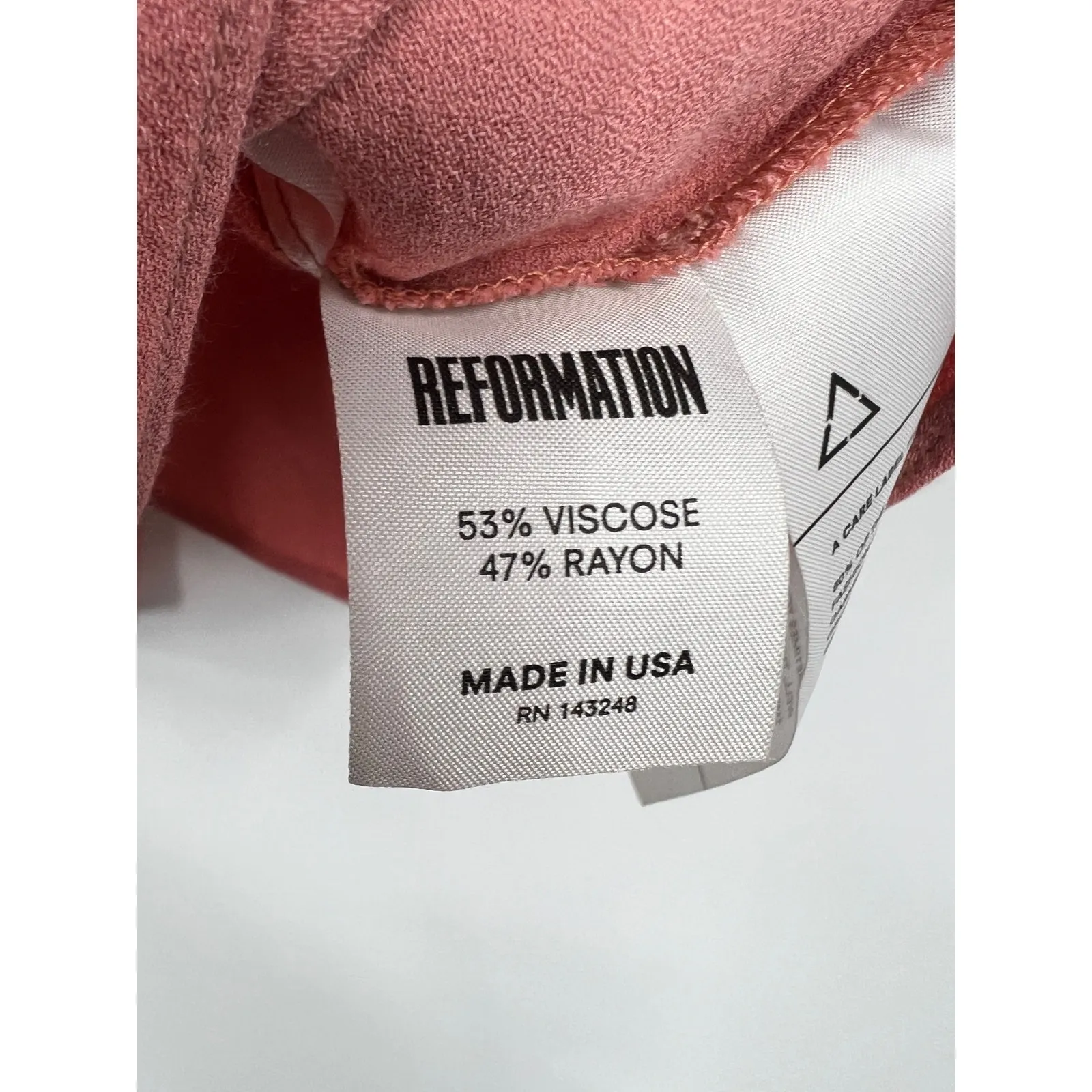 Reformation‎ Women's Lightweight Casual Tank Top Sleeveless Deep Pink Size S - Image 4