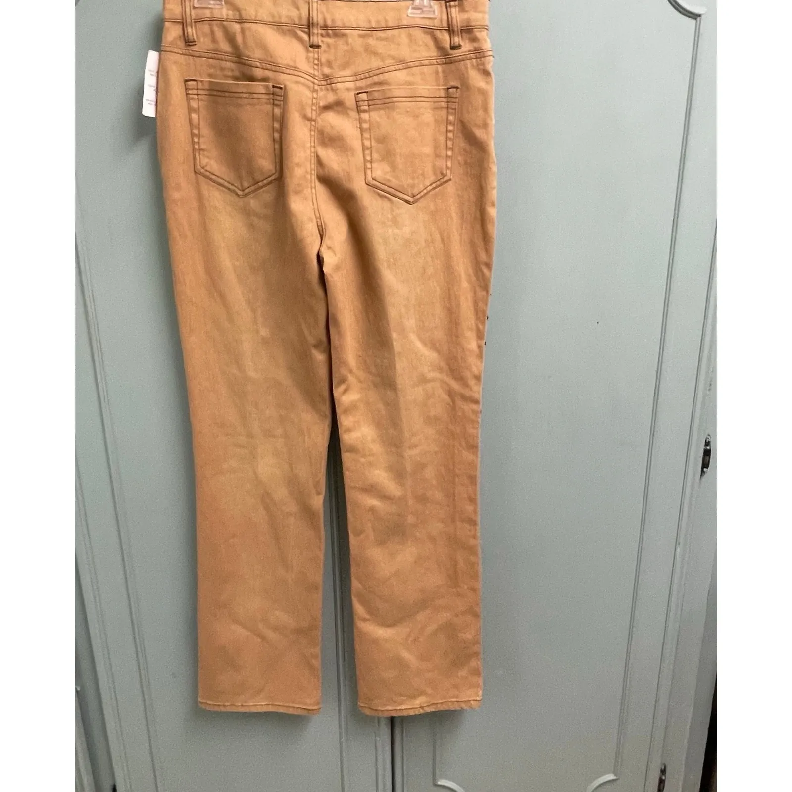 Diane Gilman DG2 Western Style Stretch Jeans Pants Studded Turquoise Cowgirl - Image 6