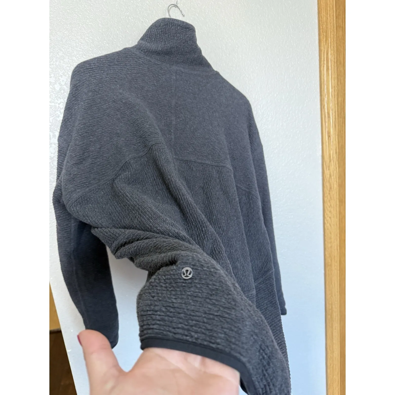 Lululemon Peaceful Moments Full Zip Sweater Jacket Size 6 Oversized - Image 5